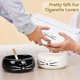 thumbnail image 3 of Winter campaign, cute cat ashtray ceramic ashtray decorative ashtray home office ashtray black and white 2 pieces, 3 of 5