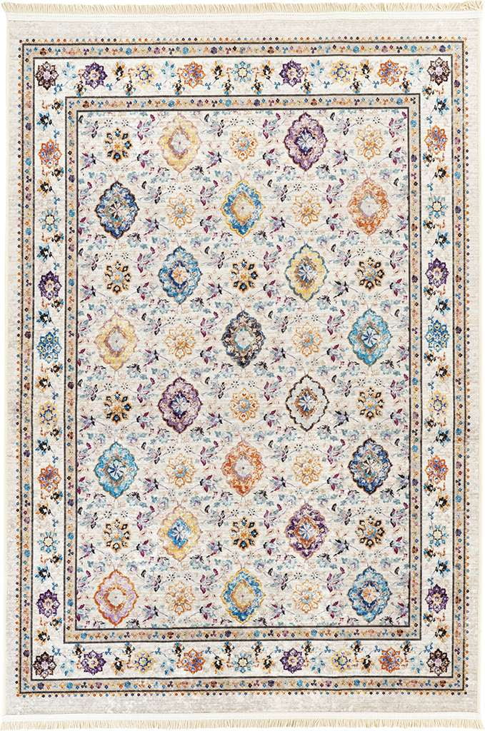 Alfa Rich 3x5 Area Rugs, Ultra-Thin, Boho, Multi Color Floral Rug, Non-Slip, Machine Washable, Easy Clean, Pet Friendly Runner Rugs, Laundry Rugs