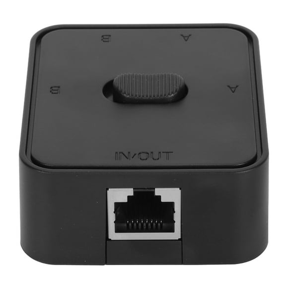 Switch, RJ45 CAT6 1 in 2 Out Power Free Flexible Switching 2 Port  Switch  for PC