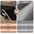 thumbnail image 2 of UERMEI 8'x10' Easy Jute Area Rug, Large Washable Living Room Rug, Rainbow Indoor Outdoor Carpet, Modern Geometric Farmhouse Checkered Non Slip Black Carpet for Dining Room Apartment,Black, 2 of 7