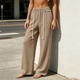 thumbnail image 5 of Sweatpants for Women Ihhxva Women's Casual with Pockets Elastic Waist Joggers, Loose Fit, Soft Cotton , Lounge, Workout, Daily Wear, Tapered Leg, Black, Grey S-3XL, 5 of 9