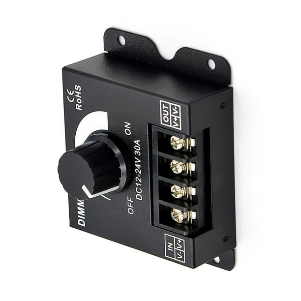 DC 12V 24V Controlador ajustable 360W / 720W Regulador de voltaje para tira de luz LED Kuymtek Para estrenar