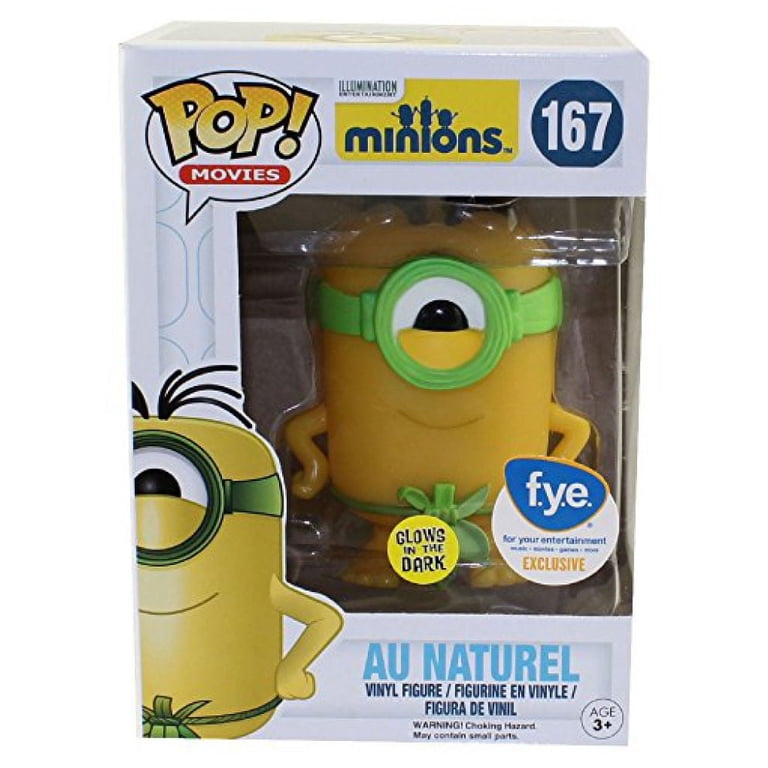 Funko Pop Movies Minions Au Naturel Glow in the Dark Exclusive