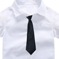 thumbnail image 6 of Boys' 4-Piece Suspender Outfit, Short Sleeve Tie Shirt and Suspender Shorts Set for Age 2-14 Years Black, 6 of 6