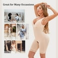 thumbnail image 7 of Women’s Waist Trainer Bodysuit Butt Lifter Tummy Control Shapewear Hi-Waist Thigh Slimmer Full Body Shaper Open Bust, 7 of 7