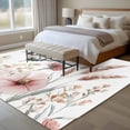 thumbnail image 4 of Spring Flower Area Rugs 5x7 ft Vintage Watercolor Floral Cosmos Leaf Butterfly Washable Rug Non Slip Indoor Carpet Absorbent Floor Mat for Living Room Bedroom Dining Room, 4 of 9