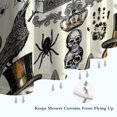 thumbnail image 6 of Beige Halloween Skull Pumpkin Pattern Shower Curtain 36"x72" ,Bathroom Decorative Shower Curtains Set with 12 Hooks,Modern Waterproof Washable Shower Curtain, 6 of 6