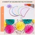 thumbnail image 4 of Uxcell 8 Pcs Honeycomb Balls, 6" Dia Honeycomb Flower Paper Pom Poms Paper Flowers Crafts for DIY Crafting Home Decor Birthday Christmas Party, Light Purple, 4 of 7