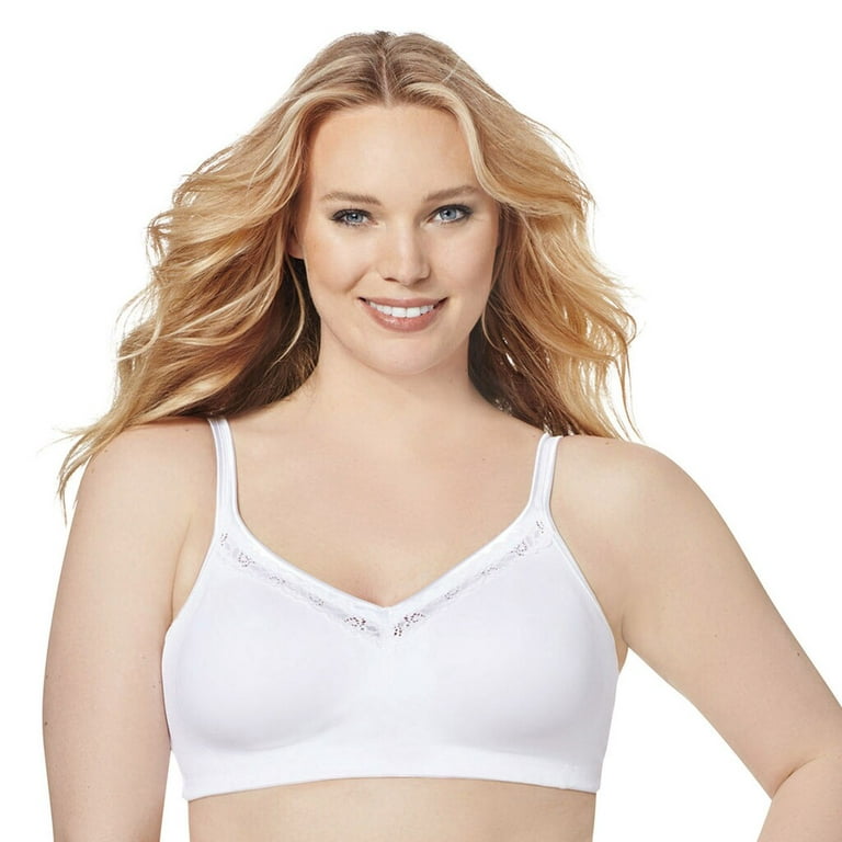 Just My Size Bras: 2-pack Smoothing Full-Figure Wire-Free Bra1259 White 