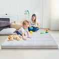 thumbnail image 3 of MOPHOTO Full Mattress, Extra Thick Floor Mattress, Japanese Futon Mattress, Folding Memory Foam Mattress, Gray Foldable Mattress with Storage Bag, 3 of 9