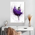 thumbnail image 2 of Elephant Stock Purple Rain Ballet Wall Art - Vertical Canvas Wall Art - Living Room Wall Decor - Dance Canvas - White And Gray Decor By Ashvin Harrison - 20" x 30", 2 of 8