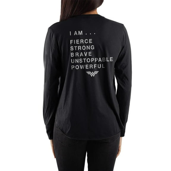 Juniors' Wonder Woman Long Sleeve T-Shirt-S