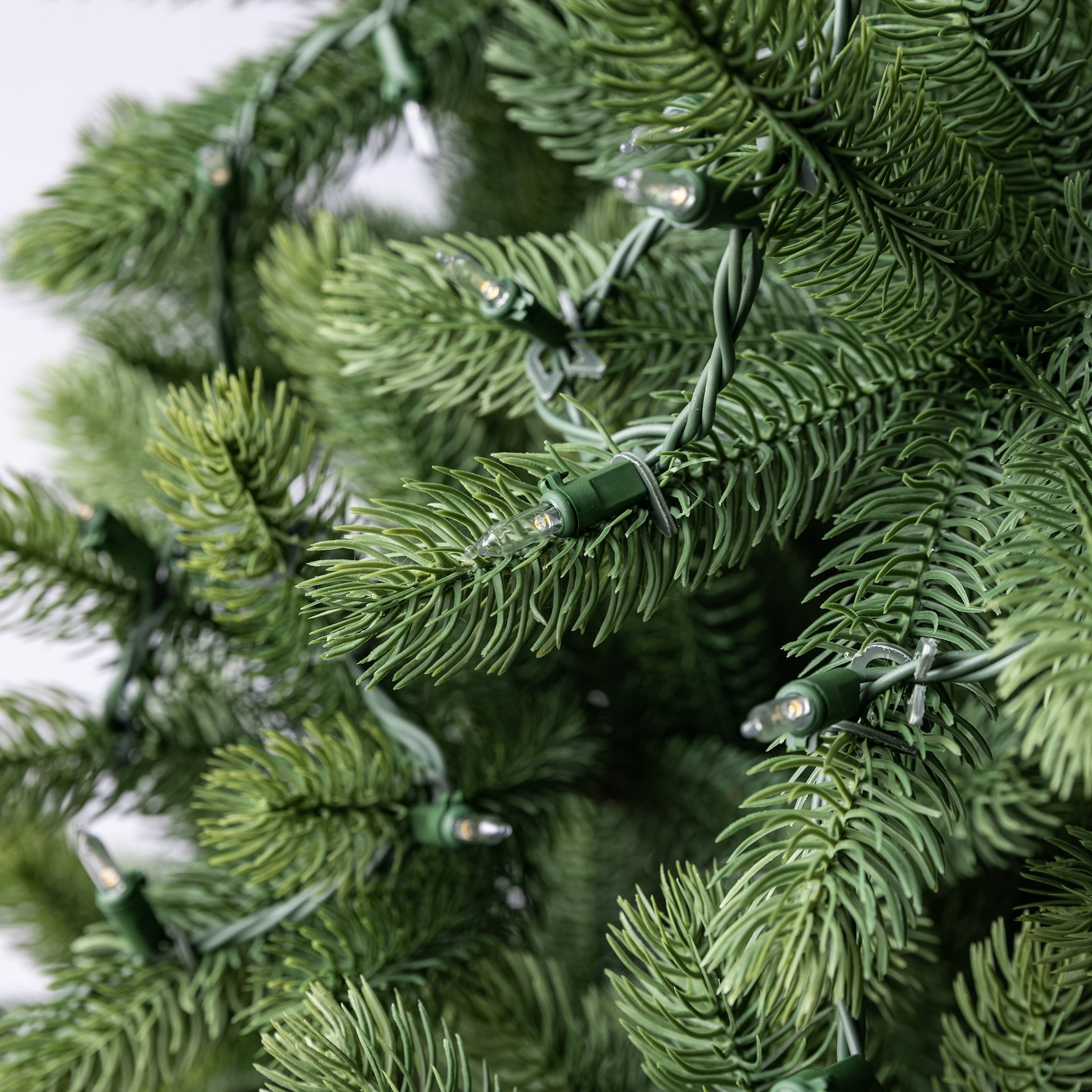 Indoor/Outdoor 50-Count LED Mini Christmas String Lights, Warm White, Green Wire, 10.2', by Holiday Time