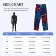 thumbnail image 2 of Salouo Red White Blue Fireworks Print Pajama Pants for Men, Lounge Pants Elastic Waistband Casual Men's sleepwear Loungewear Sleep Pajama Pant -X-Large, 2 of 7
