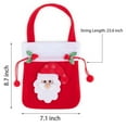 thumbnail image 4 of PULLIMORE Christmas Gift Bag Drawstring Bag,Santa Snowman and Reindeer Xmas Present Bag for Party Favors Gifts Candy, 4 of 8