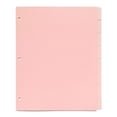 thumbnail image 2 of 3-Hole Colorful Page Dividers | Oimcto Letter Size 8-Tab PP Dividers, Plastic Index Divider Sheets for 3-Ring Binder, File Paper Classification for School - Pink, 2 of 3