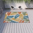 thumbnail image 6 of 12' X 15' Ivory Floral Non Skid Indoor Outdoor Area Rug, 6 of 6