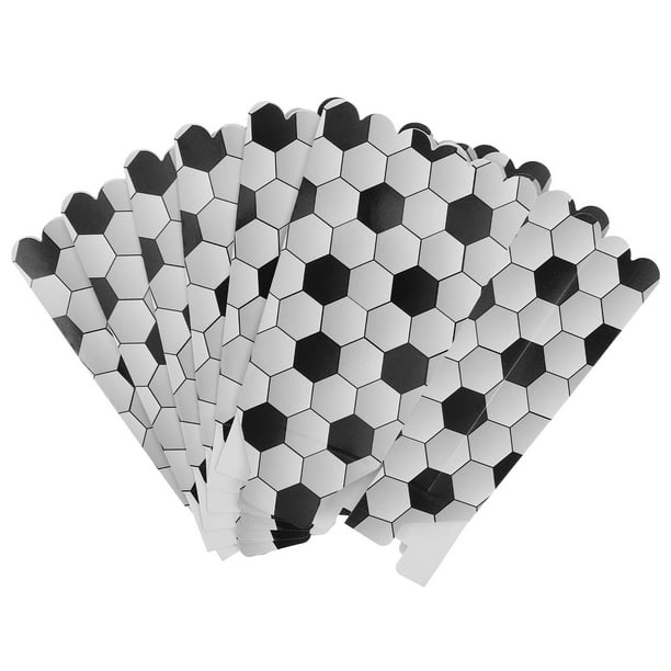 KAKOWELY 6 cajas de palomitas de maíz con temática deportiva para fiestas de fútbol, decoraciones, cajas de golosinas, contenedores de palomitas de maíz, estuches para palomitas de maíz.