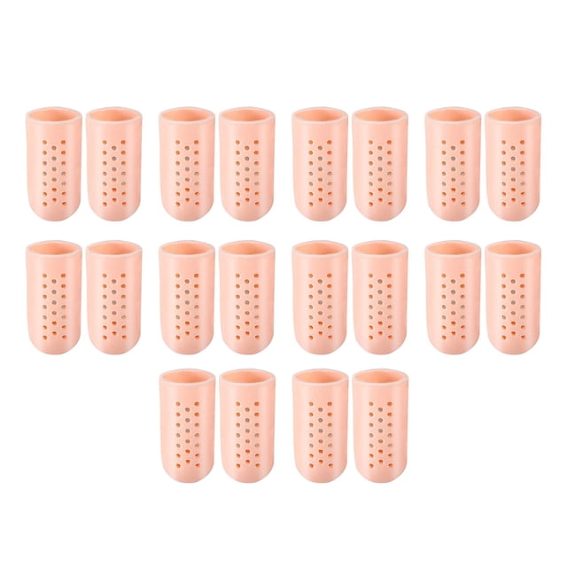 20 piezas cojines de protección para los s del pie para las ampollas que faltan y encarnadas S naranja jinwen Gorras de dedo gordo