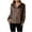 Coffee, variant on Dgankt Shirts for Women Casual Comfortable Long Sleeved ButtonTop Blouse,Size S-2XL