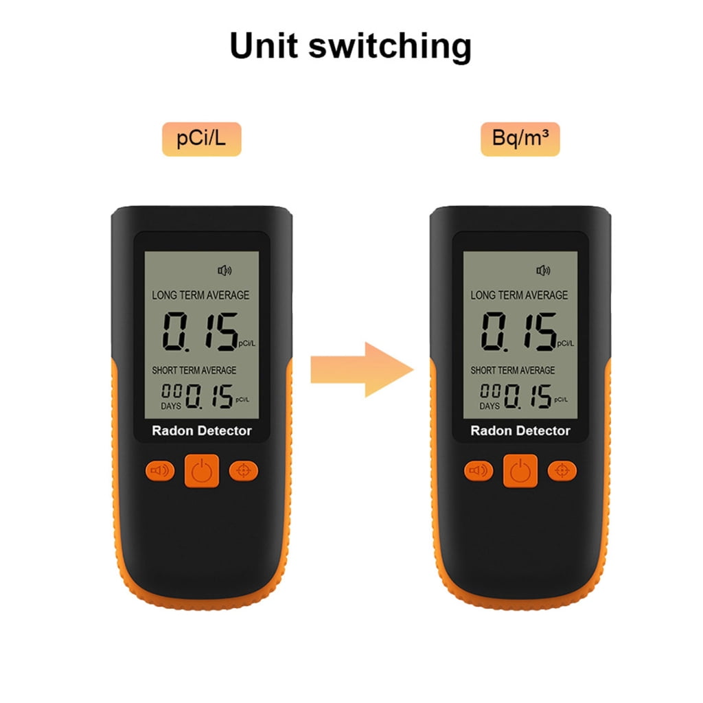 Advanced Radon Gas Detections Device With Three Unit Switchable Ideal For Basement And Workplace Safety