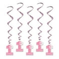 thumbnail image 2 of Beistle 3' 4" 1st Birthday Whirls Pink 15/Pack 57620-P, 2 of 2