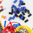 thumbnail image 2 of 24PCS Waterproof Wire Connectors, Blue/Black Sealant Twist Nuts Caps for Landscape Light, Splice Terminal Electrical, 2 of 6