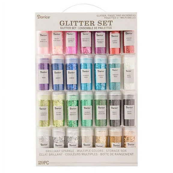 29-pc Combination Glitter Set: Assorted Colors