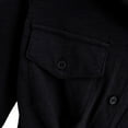 thumbnail image 6 of XIAOCHA Womens Cropped Blouse Three Quarter Sleeve Button Up Chest Pocket Top Lightweight Comfy Casual Tees, 6 of 7
