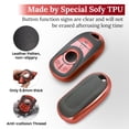 thumbnail image 2 of for Buick Key Fob Cover with Upgraded Anti-lost Luxury Keychains, Fashionable Matte Metallic Silver Soft Case for Enclave Encore Regal Tourx, 2 of 8