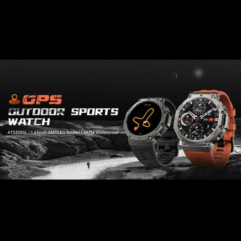 Rainbuvvy New DM58 Drop Resistant GPS Smart Watch 1.43 Inch AMOLED