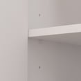 thumbnail image 2 of WIAWG 78.7" Bookcase with Glass Doors, Tall Wooden Display Cabinet for Home Office Living Room, 2 of 7