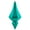 Teal, variant on Vickerman 8" Teal Candy Finish Diamond Finial Ornament, Pack of 2