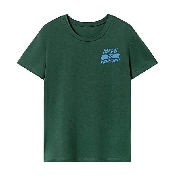 Camiseta básica para mujer, camiseta ligera con cuello redondo para viajes por la calle XL