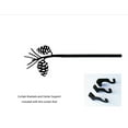thumbnail image 2 of Village Wrought Iron Pinecone Curtain Rod - Large Hardware Included, 2 of 2