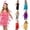 fringe tassel dancewear kids-Pink, variant on RTKFRFLM Girls Latin Dance Dress Sequins Tassel Rumba Samba Ballroom Dancewear Fringe Party Performance Dress for Kids