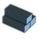 thumbnail image 1 of Bloque de lijado Diane Fine/XtraFine Grit Blue D973 (paquete de 3), 1 of 2