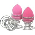 thumbnail image 2 of 6 hueveras de acero inoxidable con resorte en espiral, soporte para esponja de belleza, 2 of 2