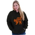 thumbnail image 3 of Vintage Halloween Scaredy Cat Cute Women Plus Size Graphic Pullover Hoodie Brisco Brands 2X, 3 of 4