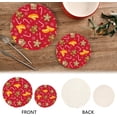 thumbnail image 4 of SKYSONIC Christmas Gingerbread Pot Holders Trivets, 2 Pcs Heat Resistant Trivets,Candy Cookies Cotton Thread Weave Mats for Hot Pads Pans Pot Bowl Teapot for Kitchen Decor, 4 of 7