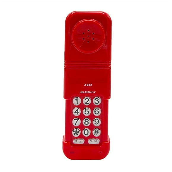 Teléfono Fijo para Hotel, Teléfono de Sobremesa con Cable y Tapas Telescópicas y Función de Remarcación.