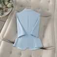 thumbnail image 4 of Cxenplz Women's Blazers Spring Summer Half Sleeve Office Coat Top All Match Stylish Jacket Blazer, 4 of 5