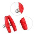 thumbnail image 2 of Bloques de freno de bicicleta Goma MTB Road V Pads Zapatos Rojo, 2 of 3