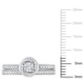 thumbnail image 2 of Everly Women's Diamond 14k White Gold Bridal Set, 2 of 7