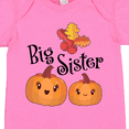 thumbnail image 4 of Inktastic Big Sister Pumpkins with Fall Leaves Girls Baby Bodysuit, 4 of 5