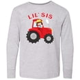 thumbnail image 3 of Inktastic Farmer Tractor Little Sis Long Sleeve Youth T-Shirt, 3 of 5