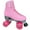 Pink, variant on Jackson Outdoor Quad Roller Skates - Finesse White(Size 9, Adult)