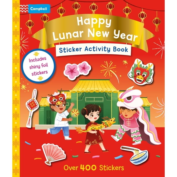 Happy Lunar New Year Sticker Activity Book, (Paperback)