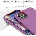 thumbnail image 6 of Compatible with iPhone 12 Case and iPhone 12 Pro Case 6.1 inch(2020),[Silky and Soft Touch Series] Premium Soft Liquid Silicone Rubber Full-Body Protective Bumper Case （Lilac Purple）, 6 of 13