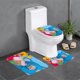 thumbnail image 1 of Mother Goose Club Juego de 3 alfombras de baño de coral fleece: tapete de baño + alfombra de inodoro en forma de U + funda de tapa de inodoro en forma de O, 1 of 6